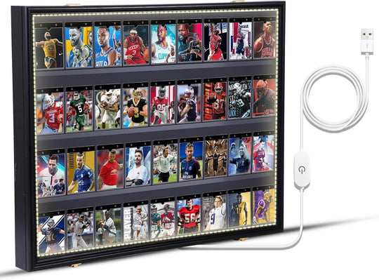 LED Baseball Graded Card Display Case (Horizontal 1 Pack)