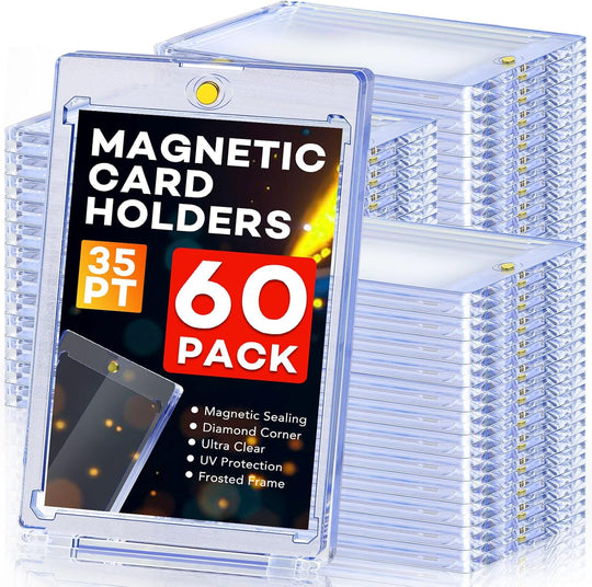 60Ct Magnetic Card Holders, 35Pt One Touch Card Holder