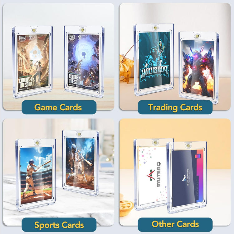 60Ct Magnetic Card Holders, 35Pt One Touch Card Holder
