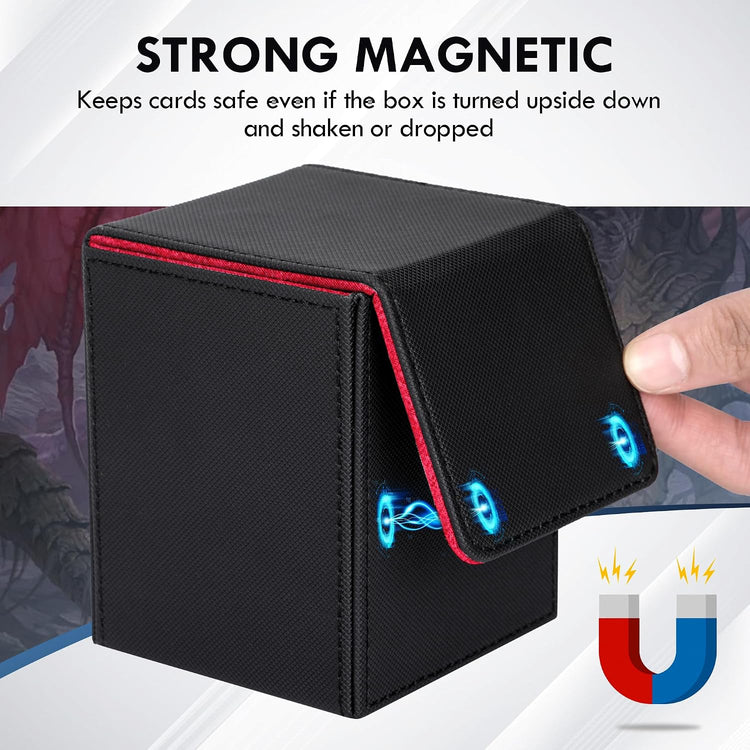 180+ Card Deck Box with 3 Dividers and Game Dice