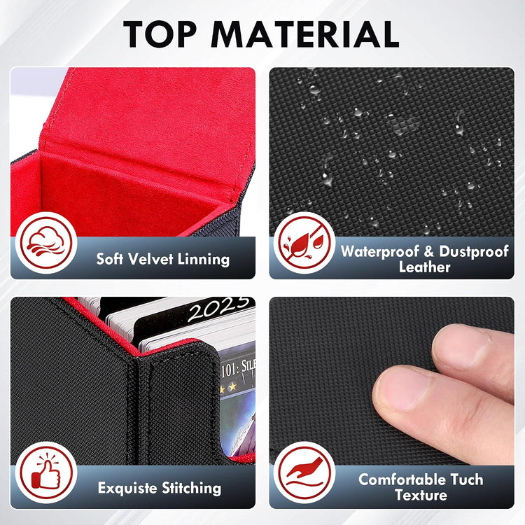 180+ Card Deck Box with 3 Dividers and Game Dice