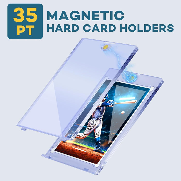 60Ct Magnetic Card Holders, 35Pt One Touch Card Holder