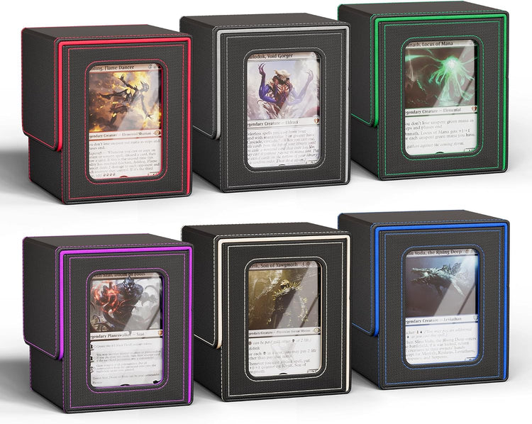 Card Deck Box for MTG Commander, Fits 100 Double-Sleeved Cards