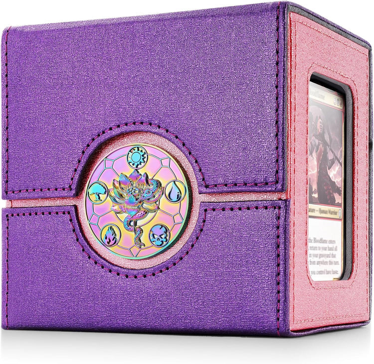 Commander Deck Box for MTG with Dice Tray,Card Deck Box