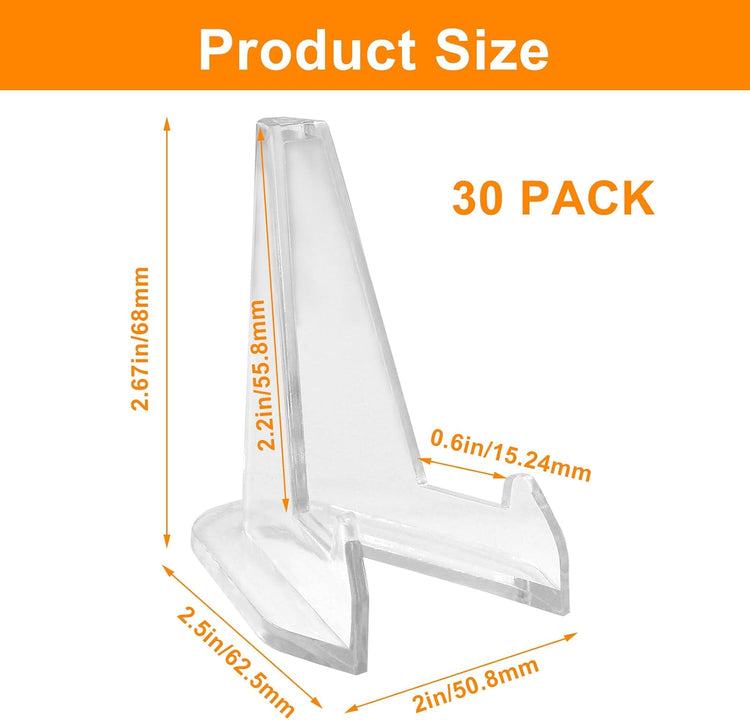 30Pcs Acrylic Card Display Stand