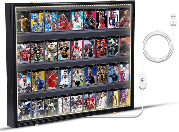 LED Baseball Graded Card Display Case (Horizontal 1 Pack)