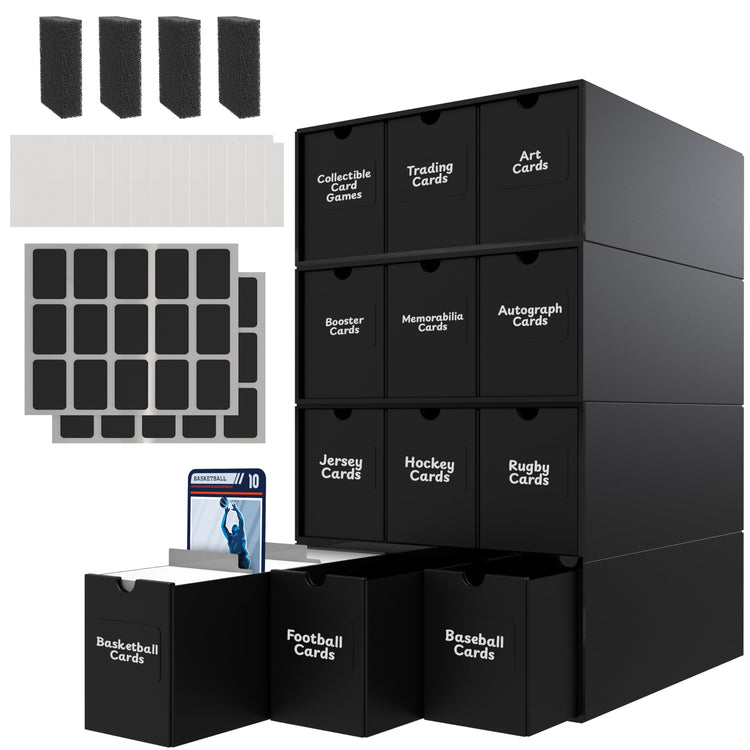 Premium Card Collection Organizer - 7200+ Slot, Dividers & Labels VaultStack