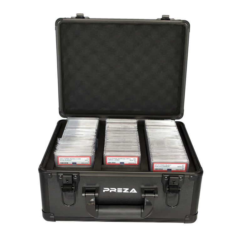 PREZA Card Fortress - Ultimate Graded Card Protection Case (Black)